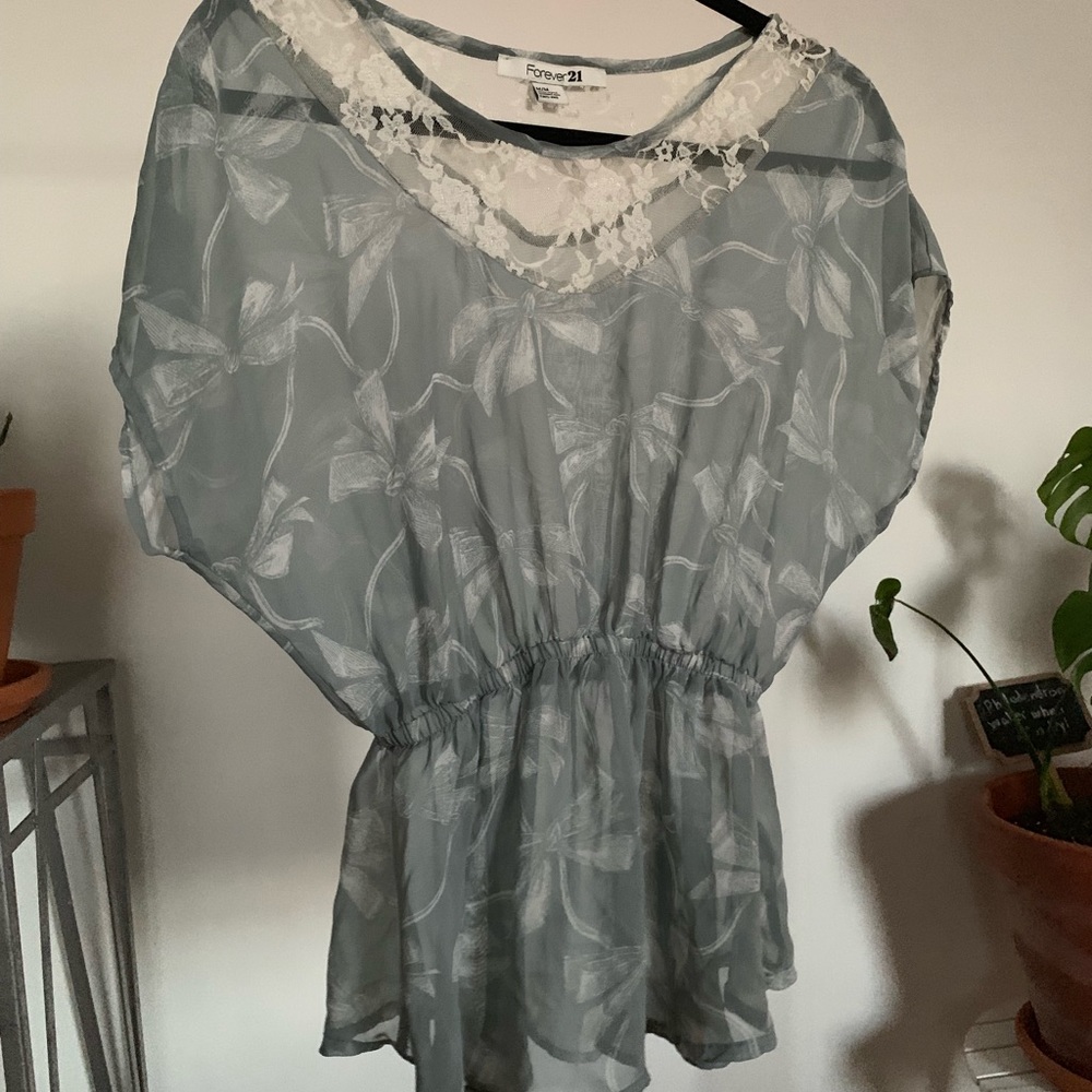 Forever 21 Boho Top (Short Sleeve Blouse)
